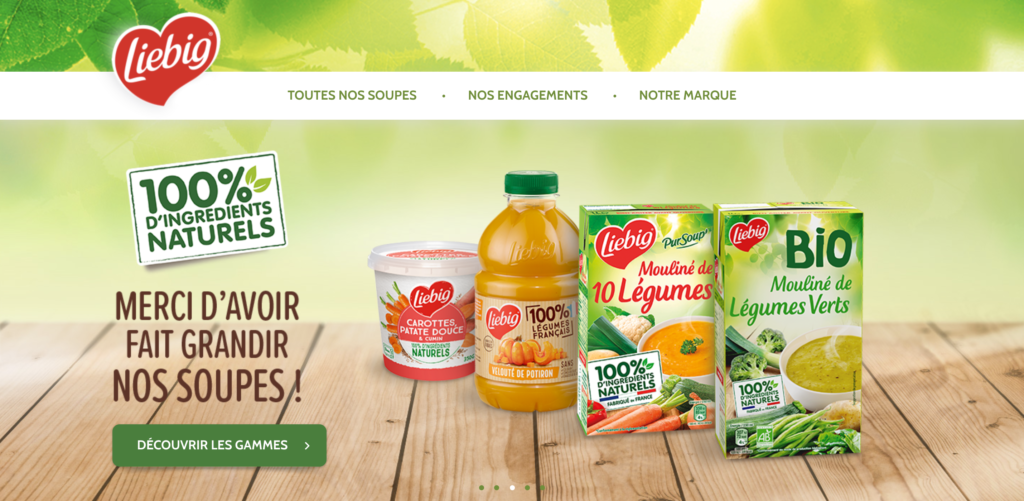 Shopmium  Liebig, les soupes engagées par nature