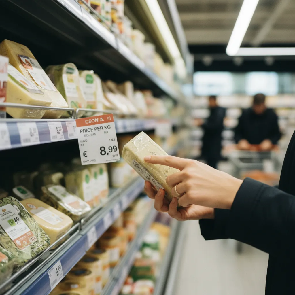 Comparer les prix au kilogramme est le réflexe le plus rentable pour dépenser moins