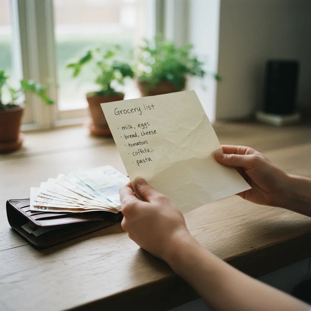La liste de courses permet de garder le contrôle sur ses dépenses alimentaires