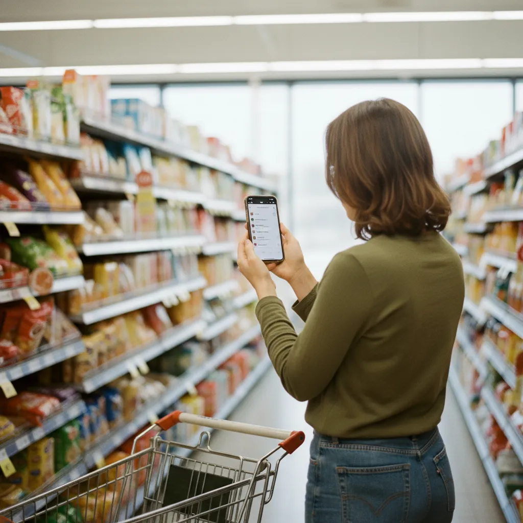 Organiser sa liste par rayon accélère considérablement le parcours en magasin