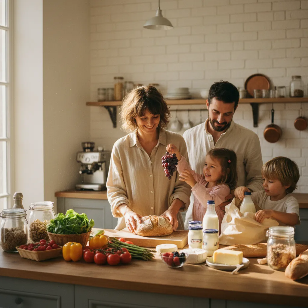 Les produits frais basiques dominent le contenu des listes de courses françaises