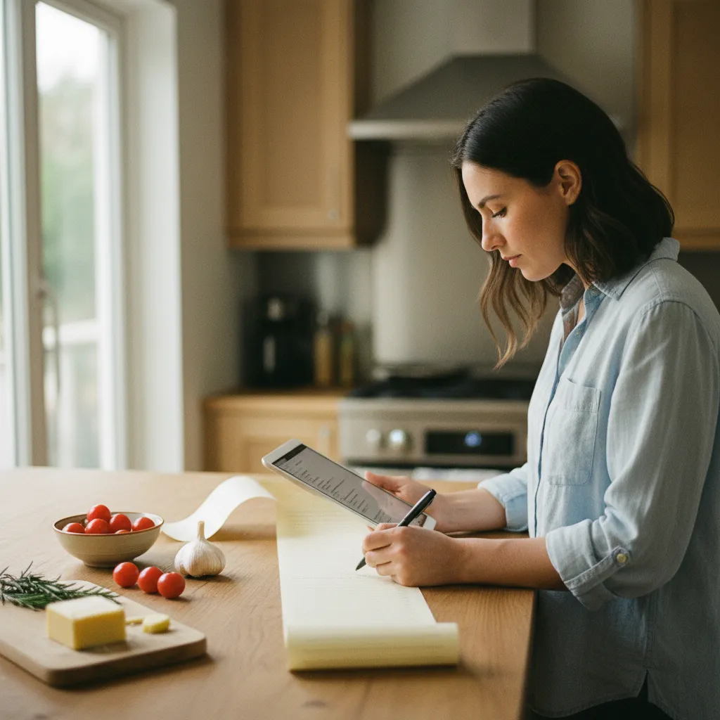 Lire la recette en entier avant de noter les ingrédients est la première étape essentielle