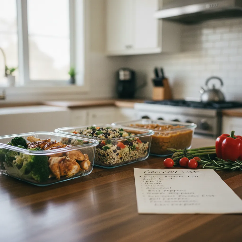 Le batch cooking et la liste de courses structurée réduisent le gaspillage alimentaire