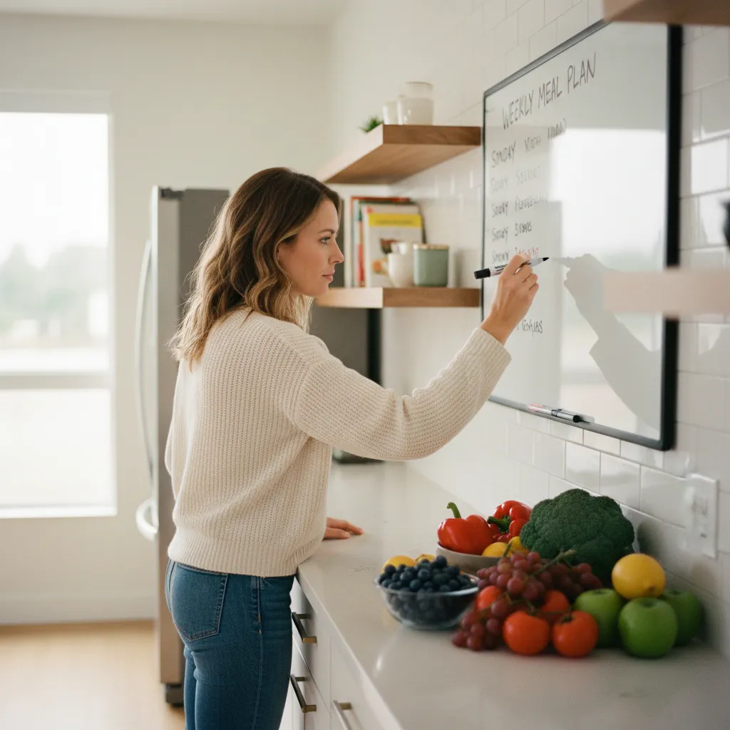 Planifier ses repas chaque semaine réduit la charge mentale et le gaspillage alimentaire