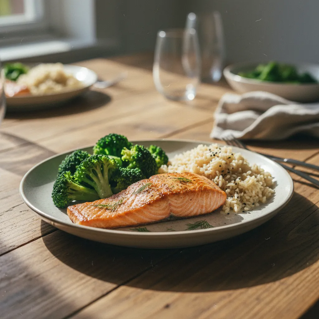 La méthode des 3 colonnes appliquée : une protéine, un féculent complet et un légume à chaque repas