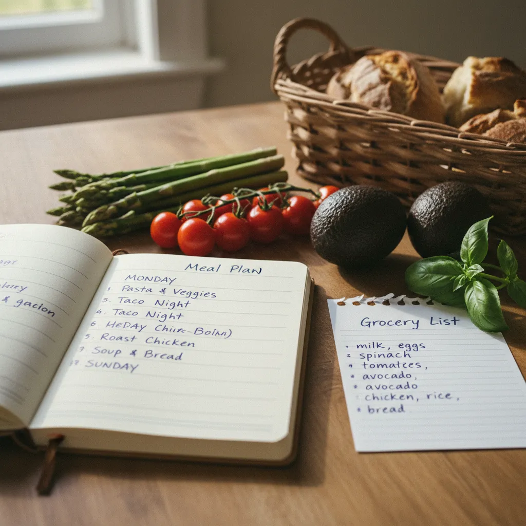 Planifier ses menus et sa liste de courses avant la session de batch cooking