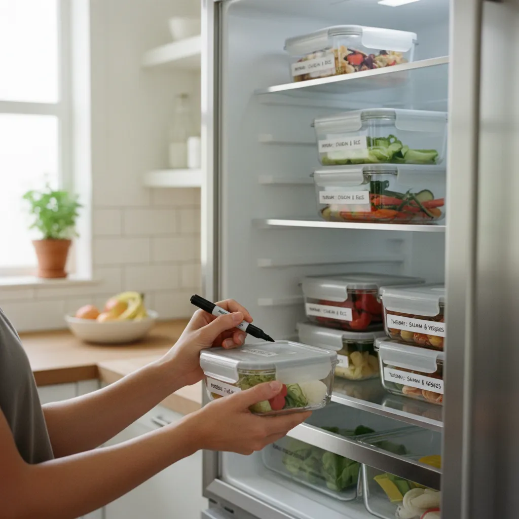 Étiqueter et ranger ses contenants : la dernière étape essentielle du batch cooking