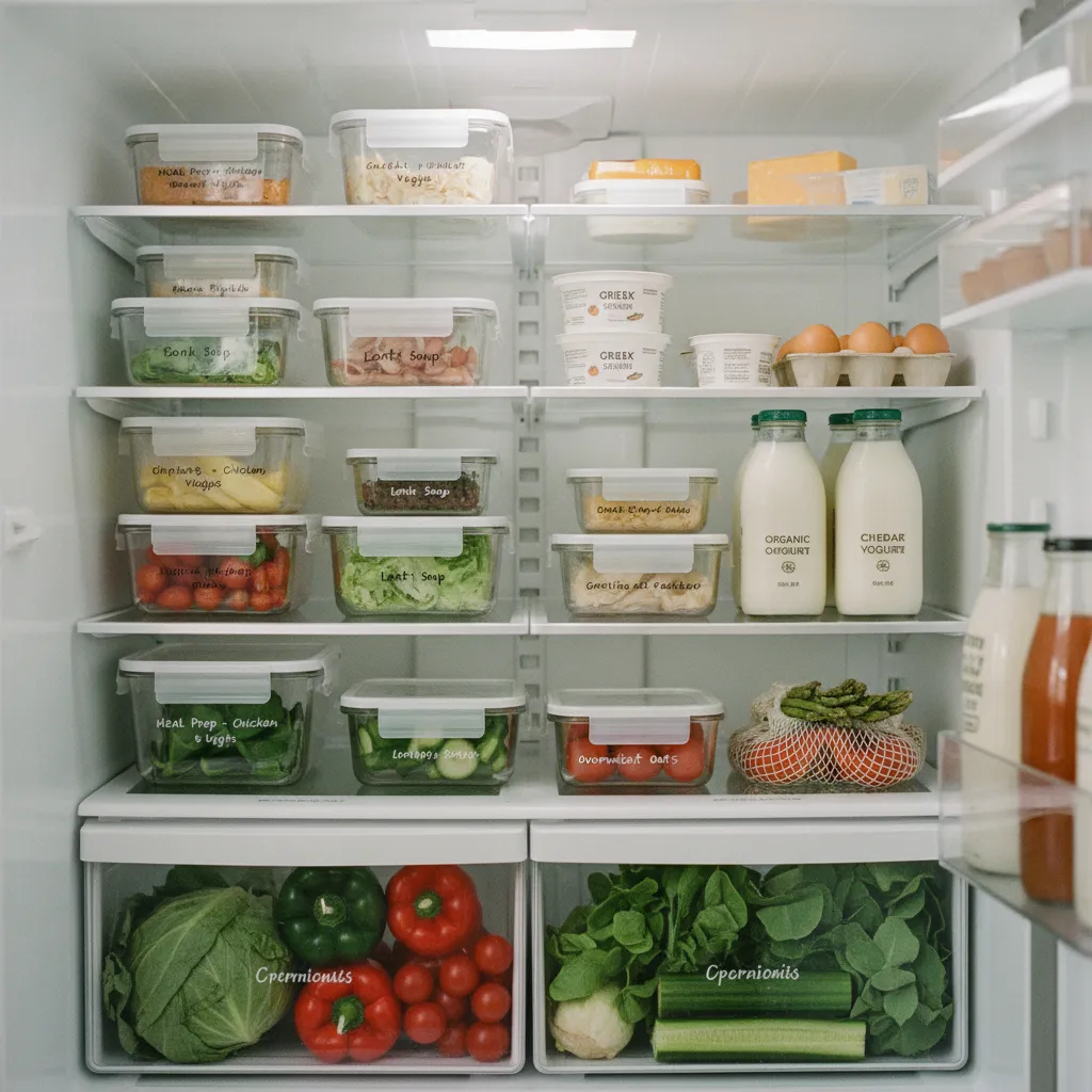 Un réfrigérateur bien rangé réduit le gaspillage alimentaire de 25 à 40 %