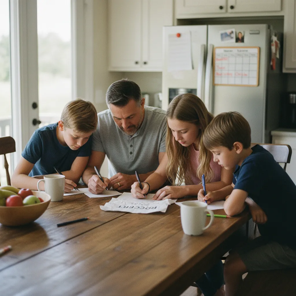 Planifier les repas et rédiger la liste de courses ensemble réduit les oublis et les achats impulsifs