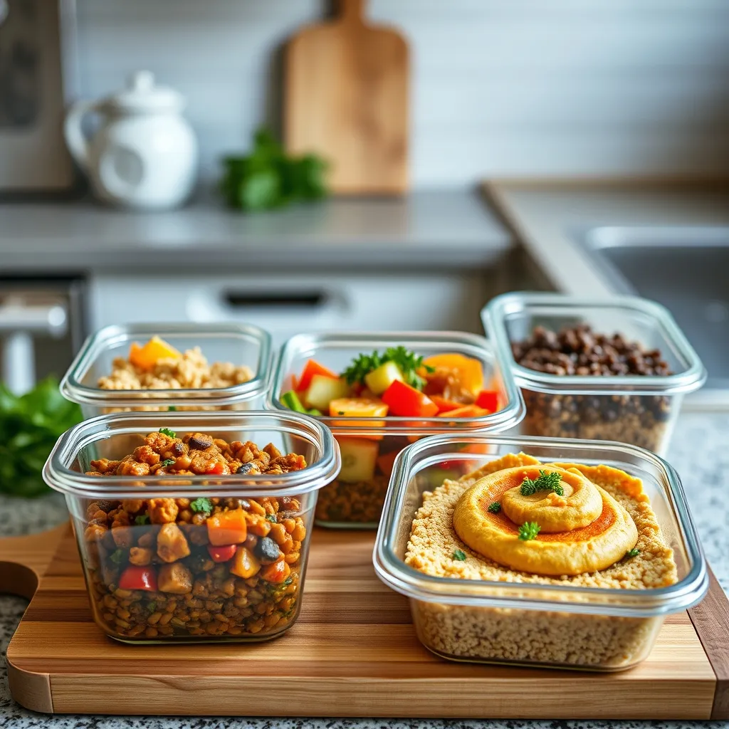 Le batch cooking permet de préparer 80 % des repas végétariens de la semaine en 2 heures