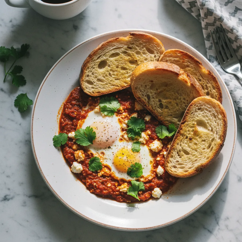 Le shakshuka maison, l'une des spécialités orientales proposées au brunch