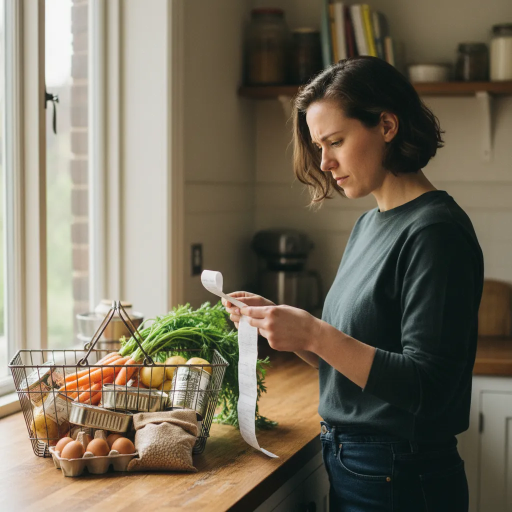 Vérifier son ticket de caisse permet de suivre son budget alimentaire hebdomadaire