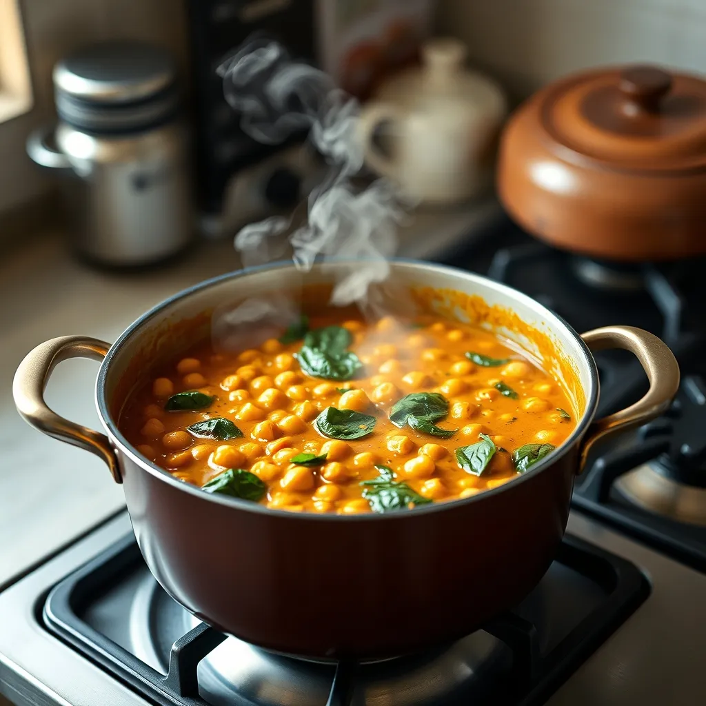 Le curry de pois chiches, un classique du batch cooking économique et savoureux