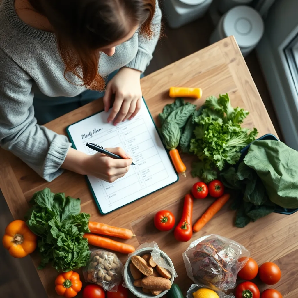 La planification des menus est la première étape essentielle du batch cooking