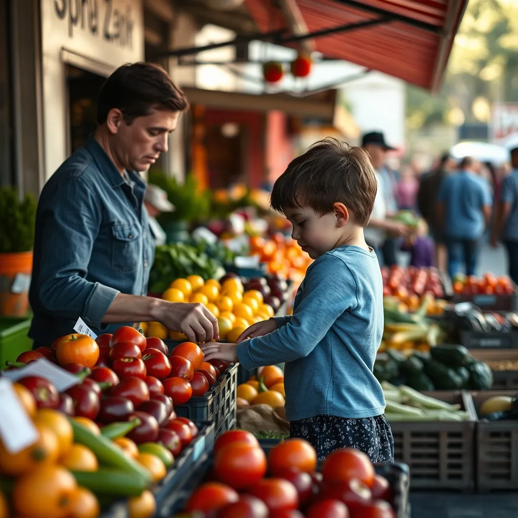 Les marchés locaux offrent des produits de saison souvent moins chers qu'en supermarché