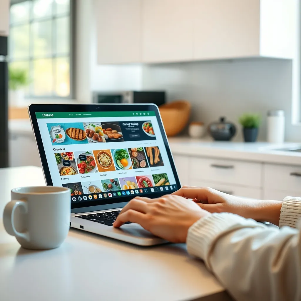 Commander ses courses en ligne depuis sa cuisine ne prend que quelques minutes