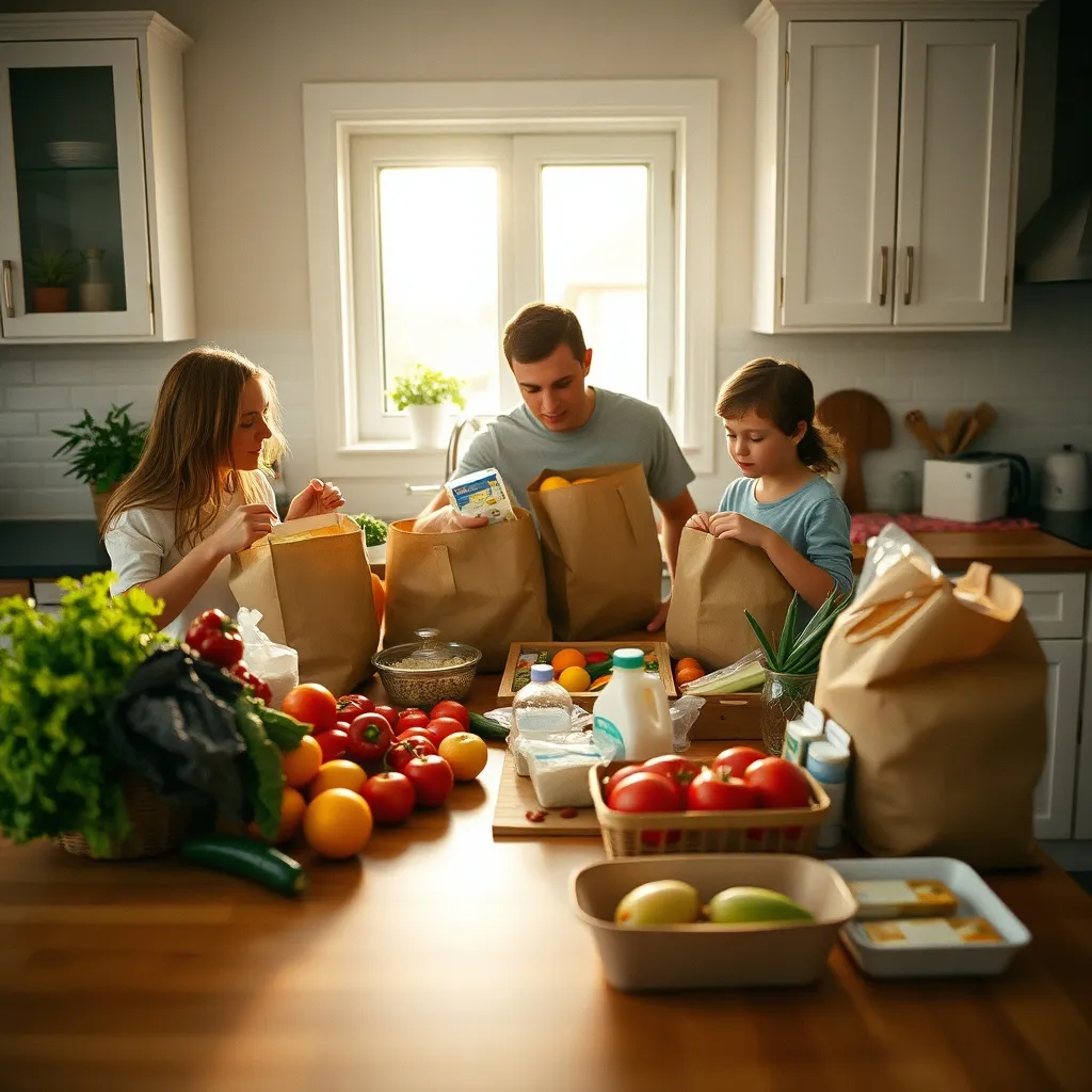Déballer ses courses livrées à domicile : un gain de temps précieux pour les familles