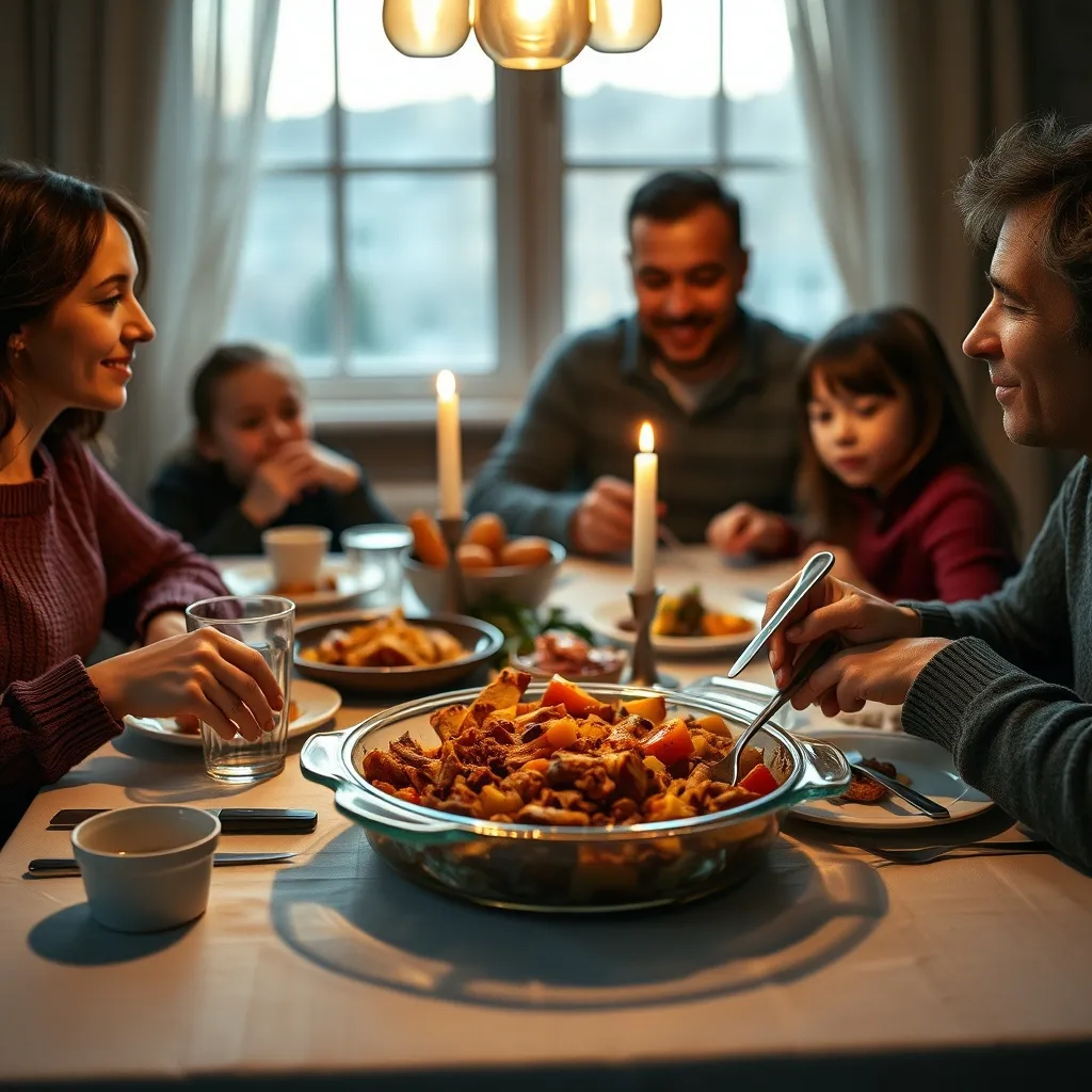 En semaine, il suffit de réchauffer les plats préparés le dimanche pour un dîner familial serein