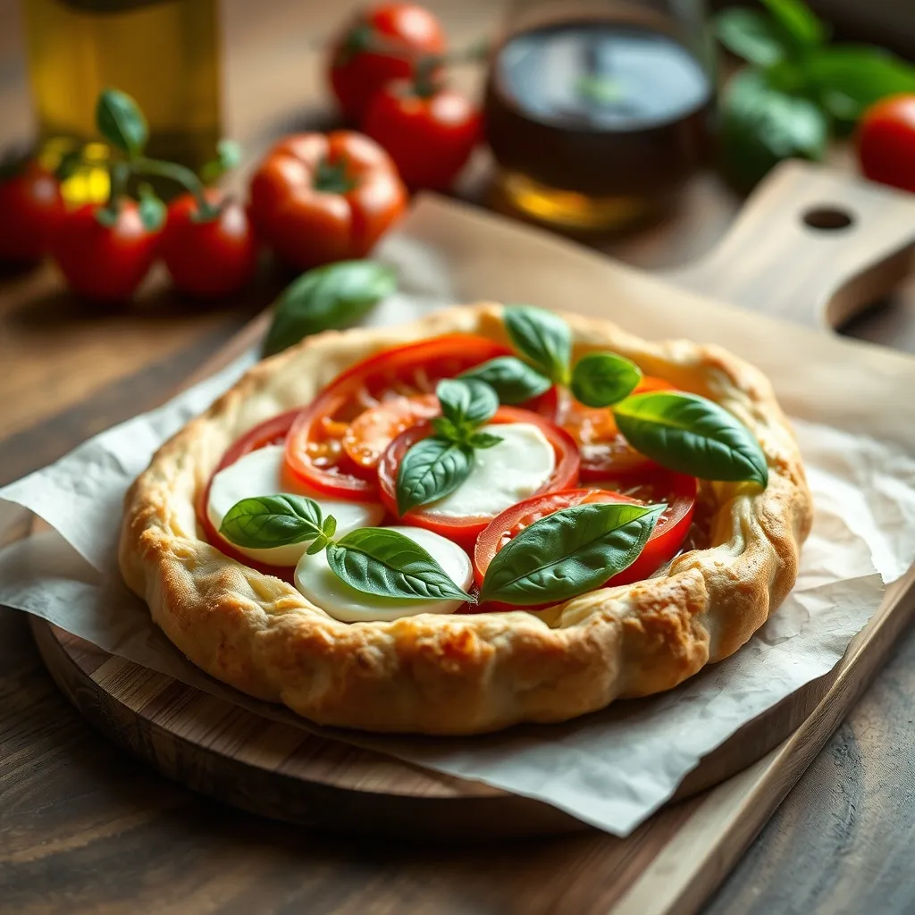 La tarte fine tomates-mozzarella, idéale pour un soir d'été entre amis