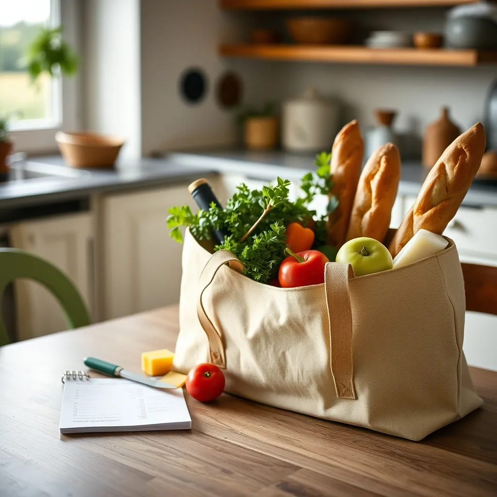 Une liste de courses bien organisée pour recevoir à petit budget