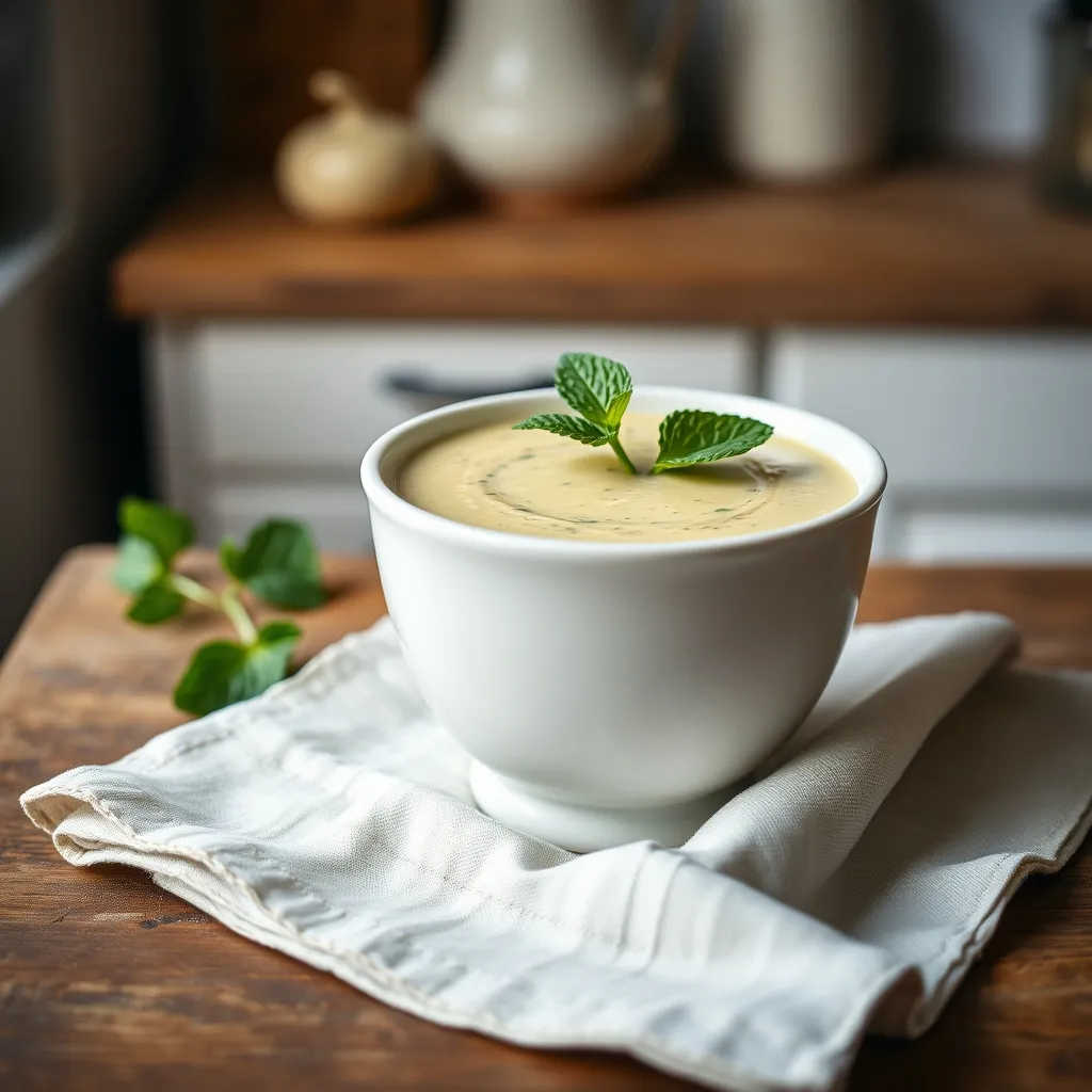 Un velouté de courgettes onctueux et léger, parfait pour les soirs de semaine