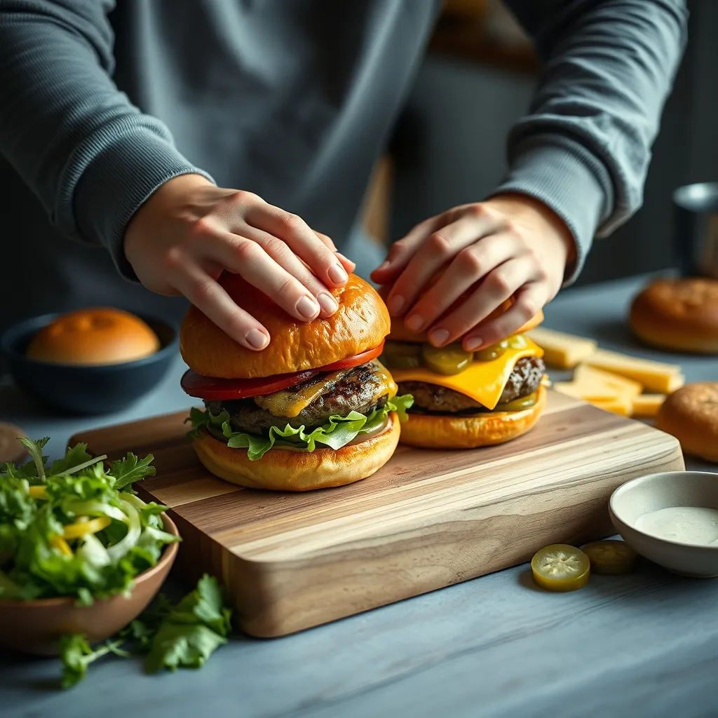 Le smash burger maison, star des vendredis soir décontractés