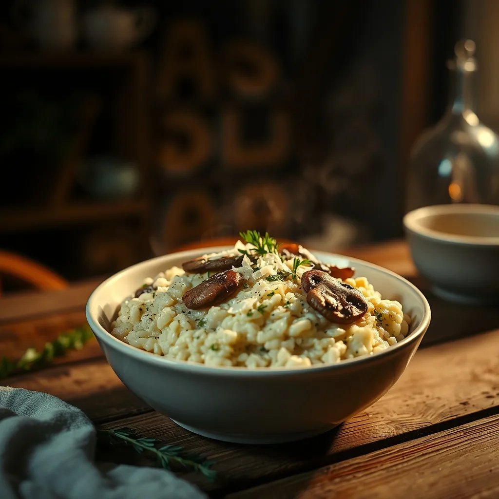 Le risotto aux champignons, plat réconfortant par excellence pour finir la semaine