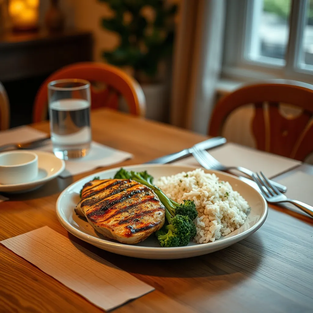 Une assiette équilibrée respecte la règle des tiers : protéine, féculent, légume