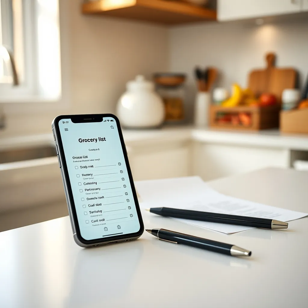 Liste de courses papier ou application mobile : deux méthodes complémentaires