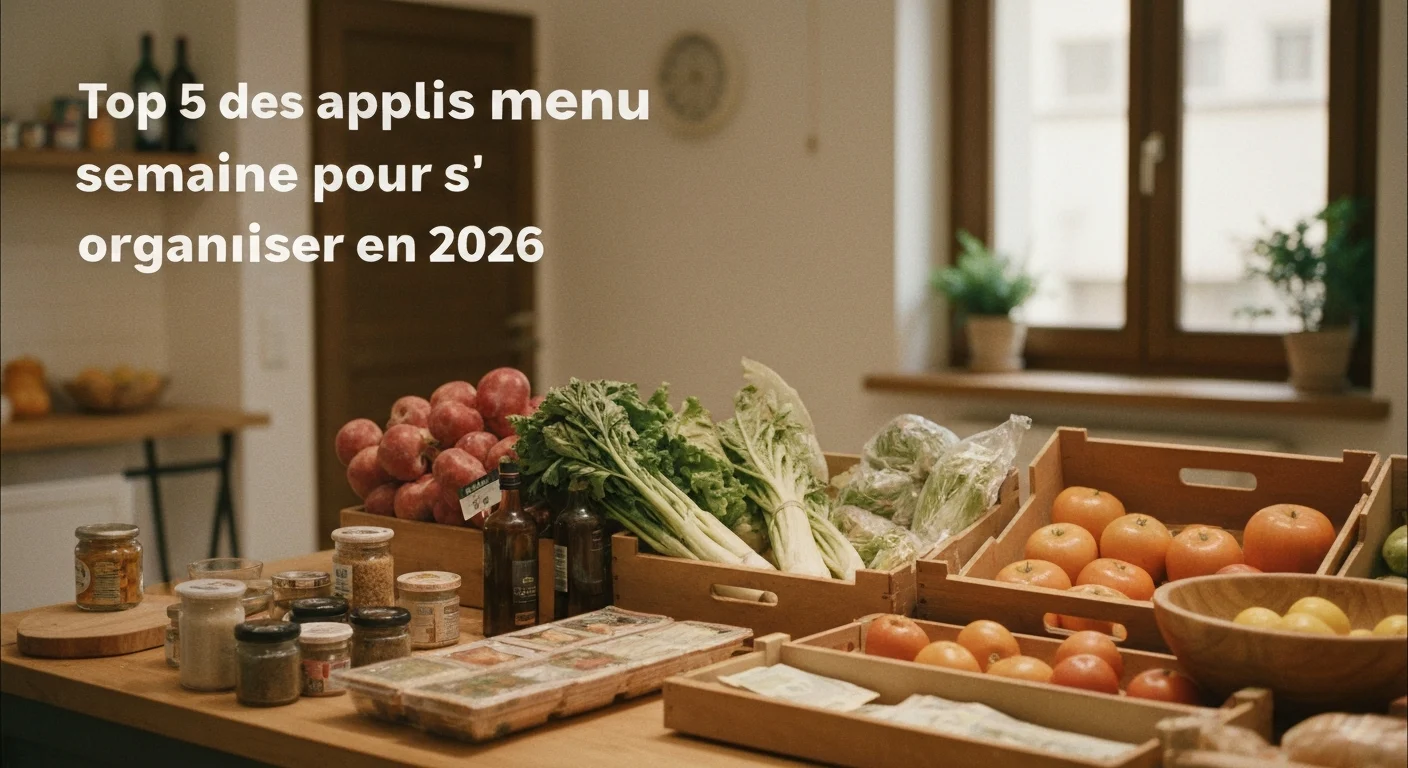 Top 5 des applis menu semaine pour s'organiser en 2026