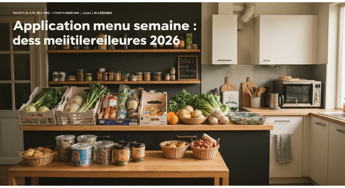 Application menu semaine : comparatif des meilleures 2026