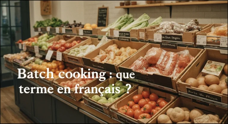 Batch cooking : que signifie ce terme en français ?