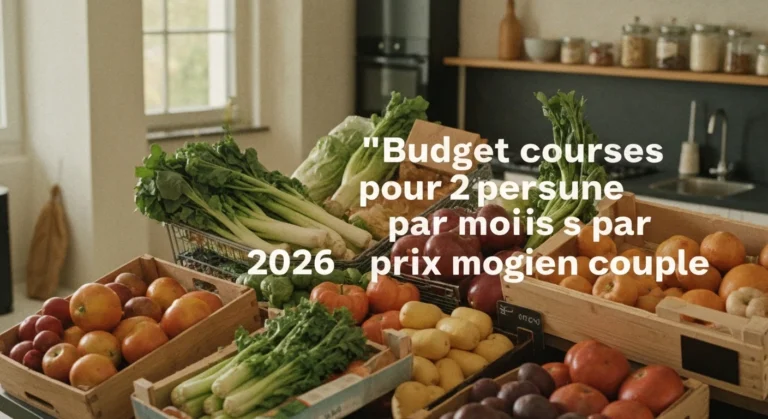 Budget courses pour 2 personnes par mois 2026 : prix moyen couple