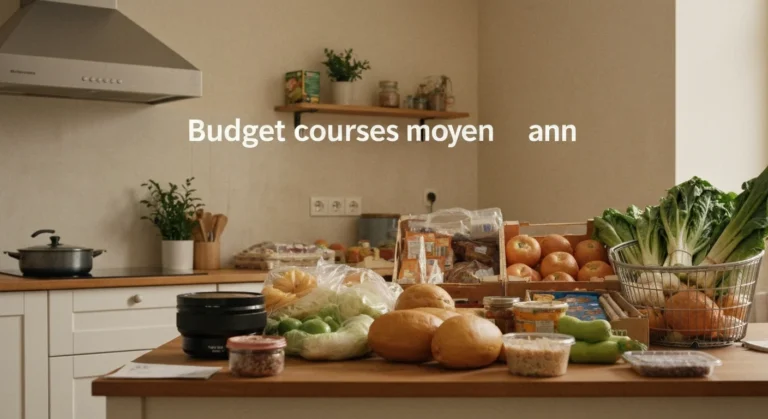 Budget courses moyen des Français 2026 : chiffres INSEE par foyer