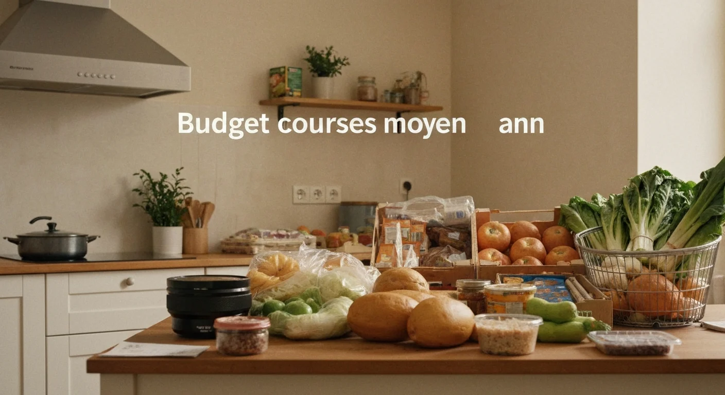 Budget courses moyen des Français 2026 : chiffres INSEE par foyer