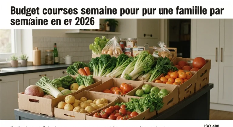 Budget courses semaine pour une famille : combien par semaine en 2026