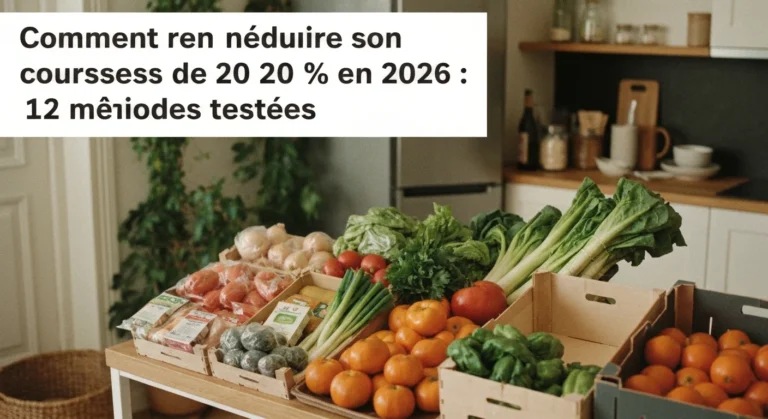Comment réduire son budget courses de 20 % en 2026 : 12 méthodes testées