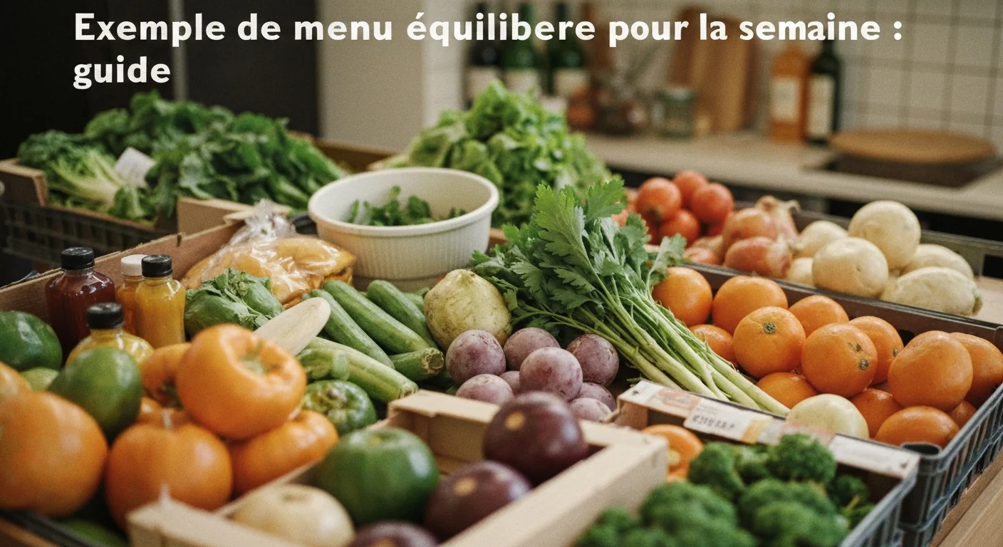 Exemple de menu équilibré pour la semaine : guide
