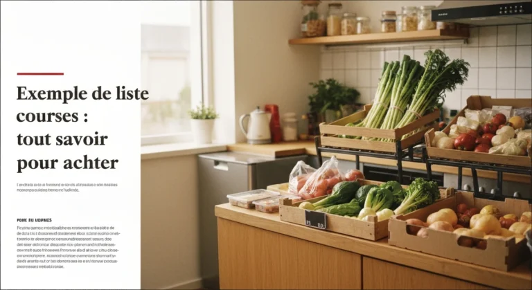 Exemple de liste de courses : tout savoir pour bien acheter