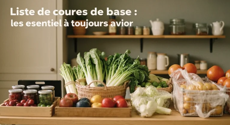 Liste de courses de base : les essentiels à toujours avoir