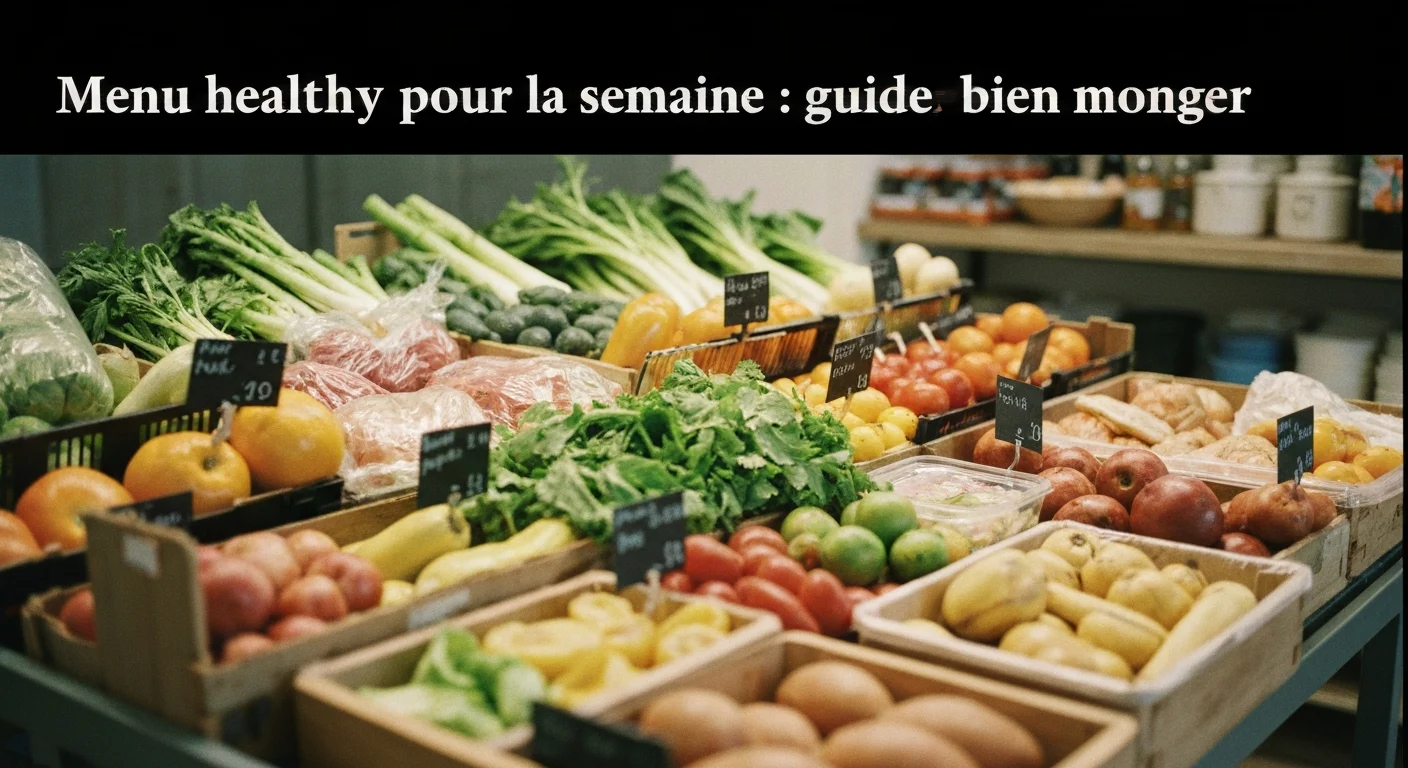 Menu healthy pour la semaine : guide pour bien manger