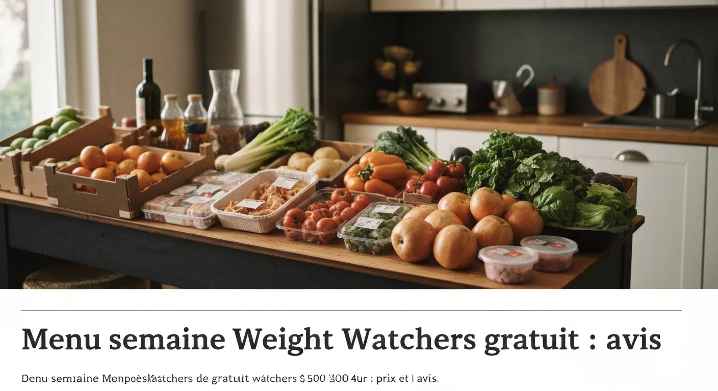 Menu semaine Weight Watchers gratuit : prix et avis