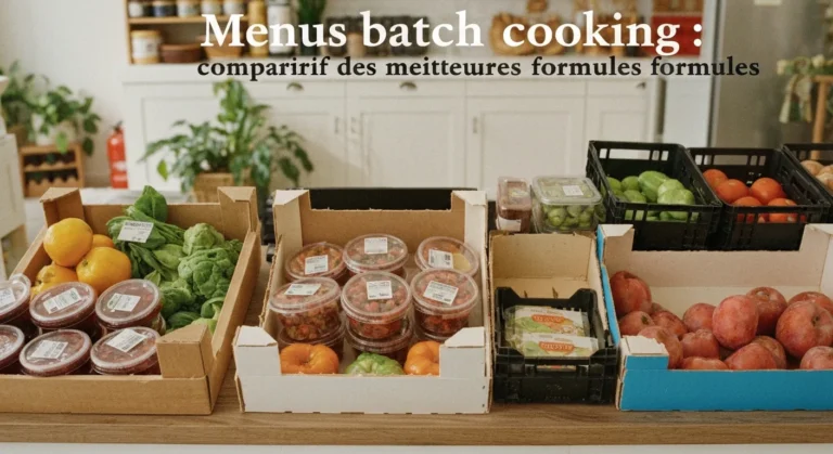 Menus batch cooking : comparatif des meilleures formules