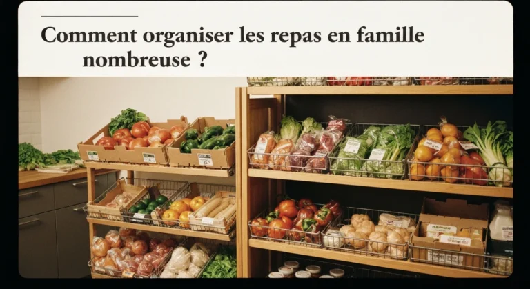 Comment organiser les repas en famille nombreuse ?