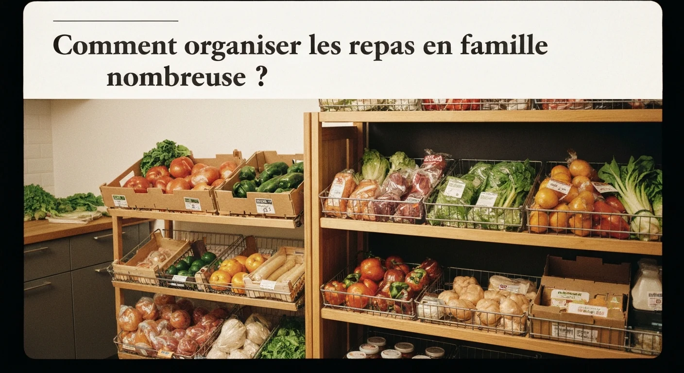 Comment organiser les repas en famille nombreuse ?
