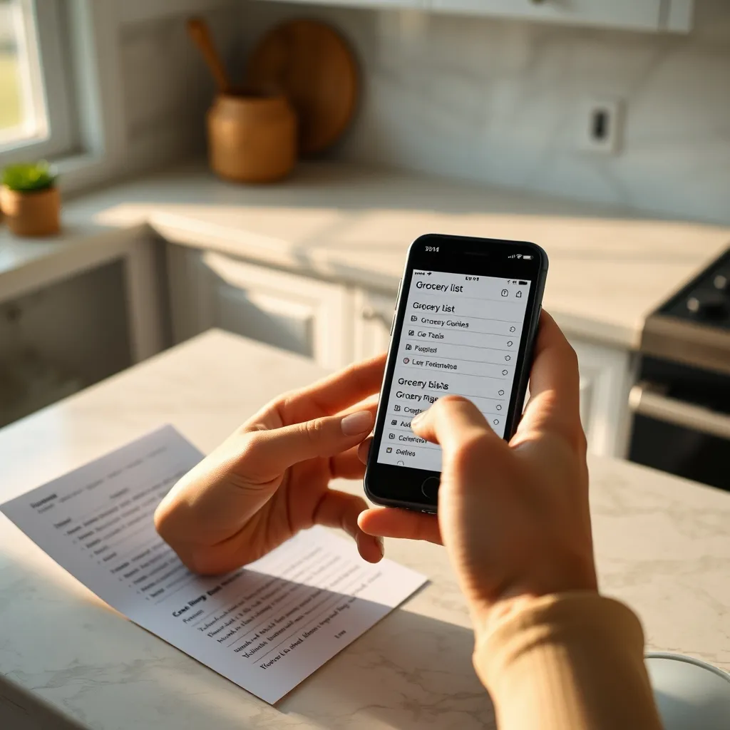 Le smartphone gagne du terrain face au traditionnel carnet de courses papier