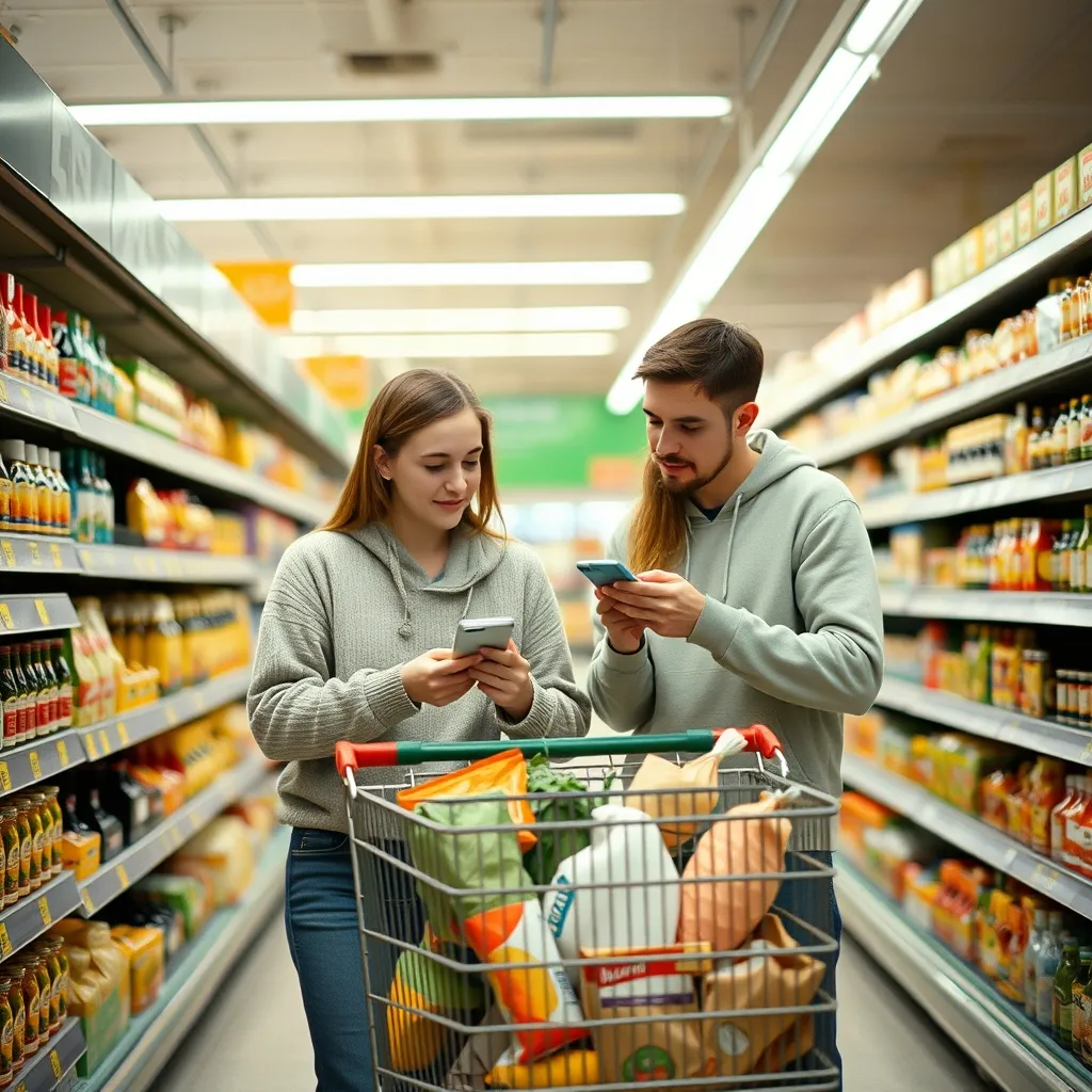 Les applications partagées facilitent la répartition des courses en couple