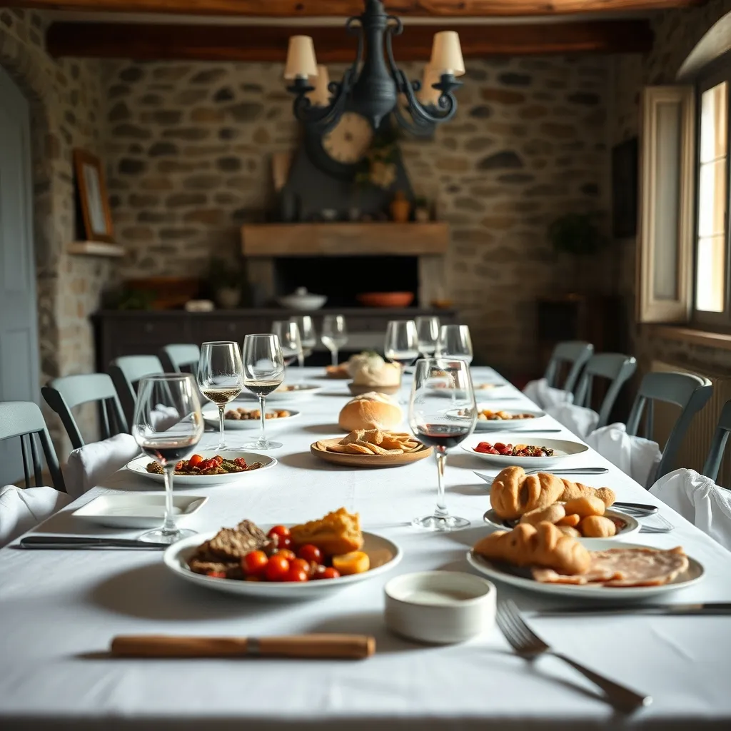 La grande tablée familiale, décor central du film Repas de famille