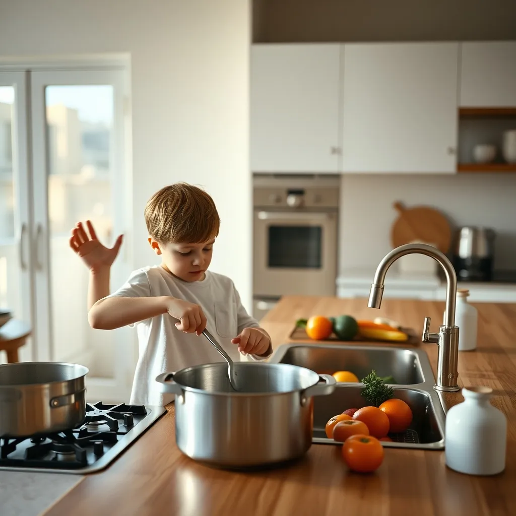 Impliquer les enfants dans la préparation des repas développe leur autonomie
