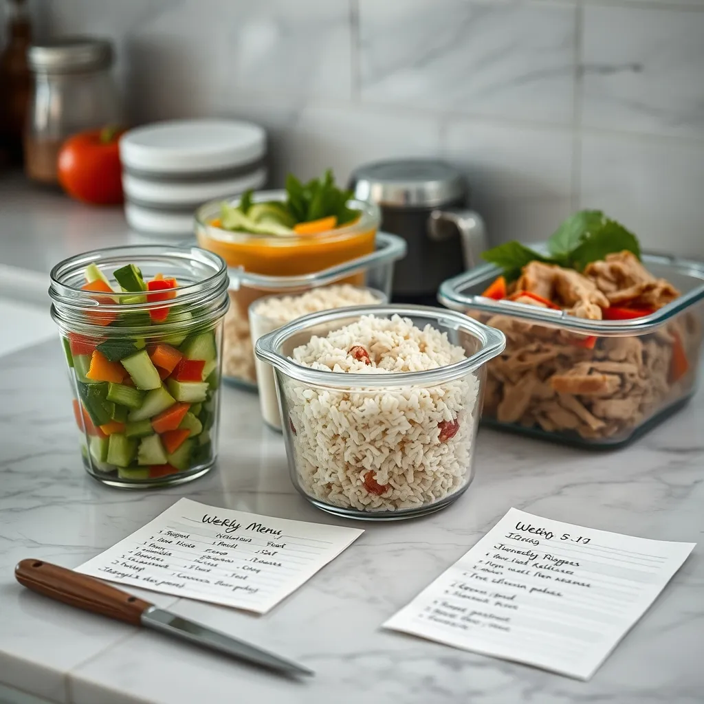 Préparation batch cooking du dimanche pour des repas express en semaine